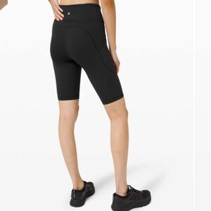Lululemon Invigorate High-Rise Short 10” With Pockets Black Sz 10